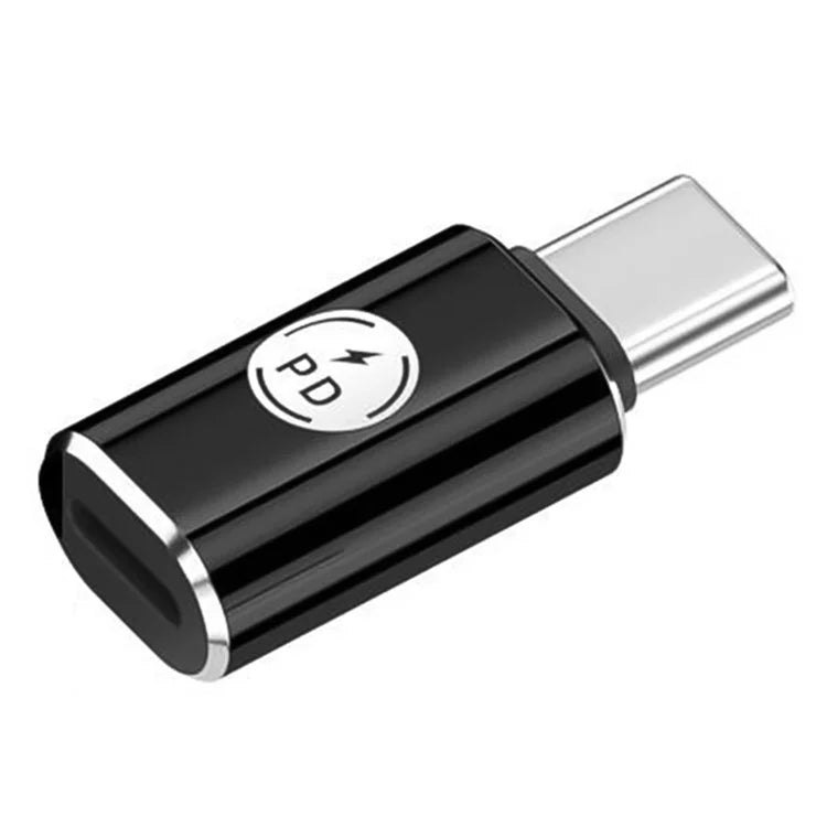 PD 27W Type-C Male to iP iOS Female Fast Data Transmission Adapter for iPhone, iPad, MacBook