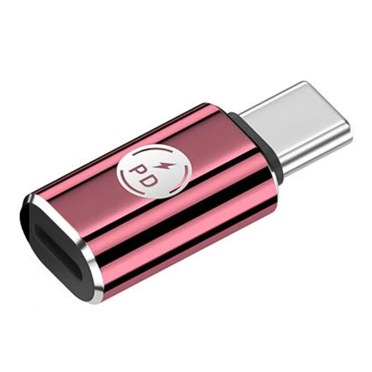 PD 27W Type-C Male to iP iOS Female Fast Data Transmission Adapter for iPhone, iPad, MacBook