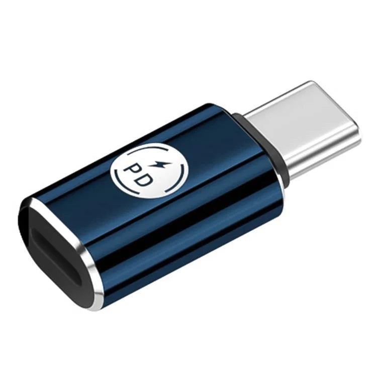 PD 27W Type-C Male to iP iOS Female Fast Data Transmission Adapter for iPhone, iPad, MacBook