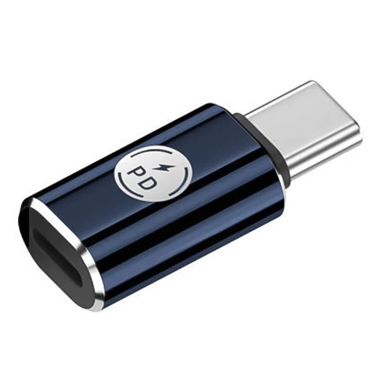 PD 27W Type-C Male to iP iOS Female Fast Data Transmission Adapter for iPhone, iPad, MacBook