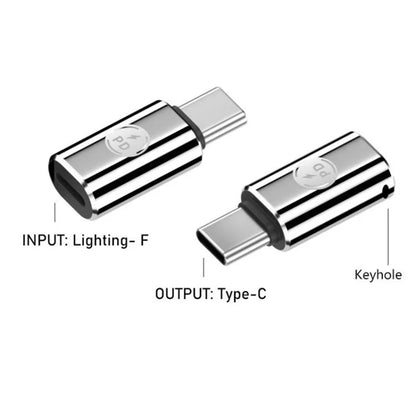 PD 27W Type-C Male to iP iOS Female Fast Data Transmission Adapter for iPhone, iPad, MacBook