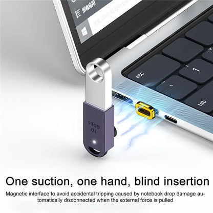 10Gbps Type-C to USB Male to Female Magnetic Converter Mini OTG Adapter