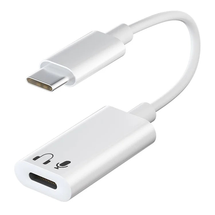 USB-C to iP Headphone Converter for iPhone 15 Series Huawei Samsung Xiaomi LG Type-C Headset Adapter