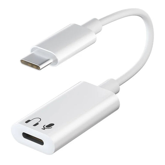 USB-C to iP Headphone Converter for iPhone 15 Series Huawei Samsung Xiaomi LG Type-C Headset Adapter