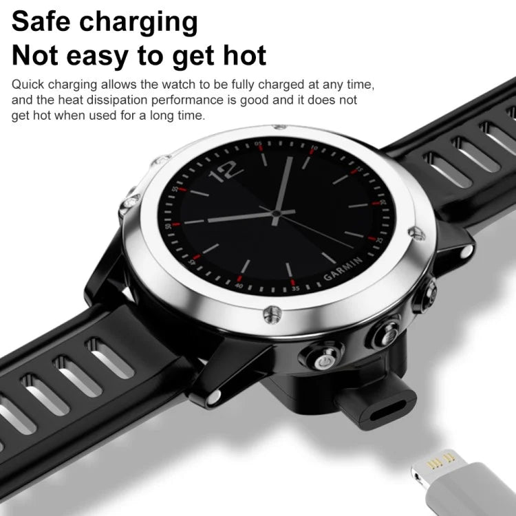 Compatible with Garmin MARQ2 Athlete / Adventurer / Captain / Golfer / Aviator Charging Adapter Smart Watch iP Port Charger Converter