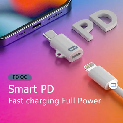 Gen2 Type-C Male to iP Female Converter Fast Data Transmission Adapter for iPhone Supports PD Charging