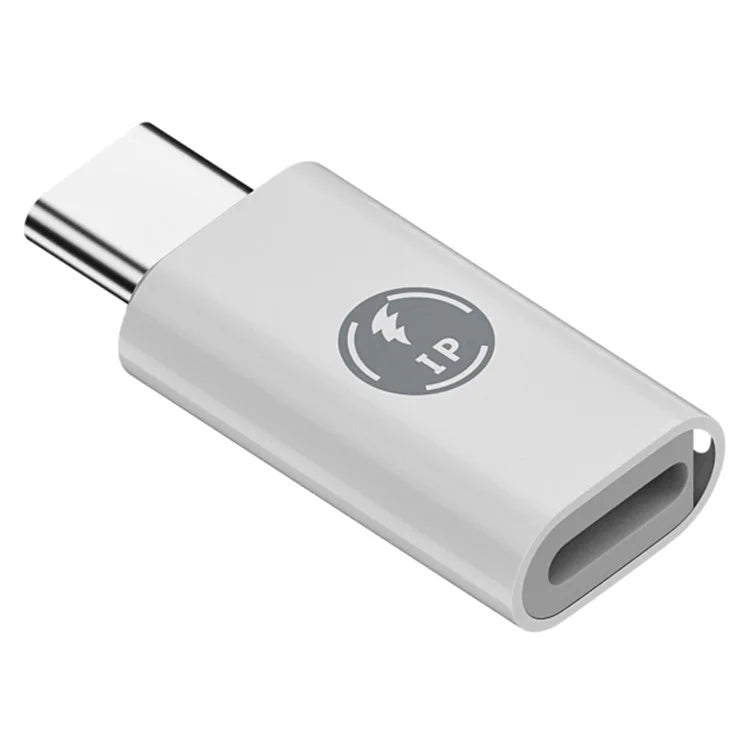 ABS Charging Adapter Type-C Male to iP Female Converter Fast Data Transfer Speed