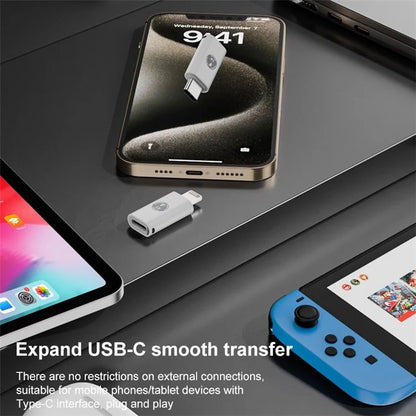 ABS Charging Adapter Type-C Male to iP Female Converter Fast Data Transfer Speed