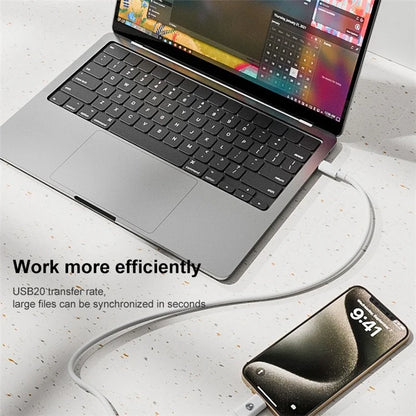 ABS Charging Adapter Type-C Male to iP Female Converter Fast Data Transfer Speed