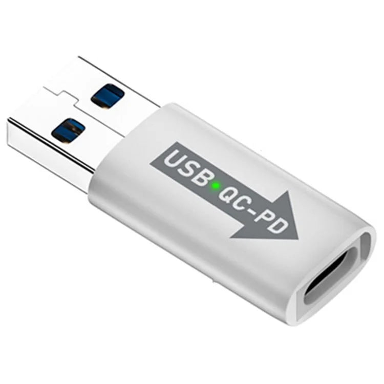 AM / CF-OC-PD USB-A QC3.1 to Type-C PD Converter LED Indicator 10Gbps USB Adapter