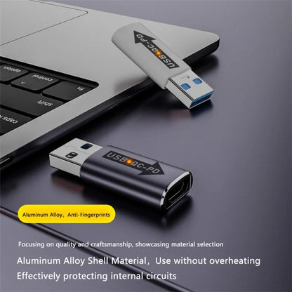 AM / CF-OC-PD USB-A QC3.1 to Type-C PD Converter LED Indicator 10Gbps USB Adapter