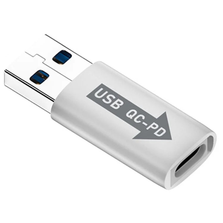 AM / CF-OC-PD USB-A QC3.1 to Type-C PD Converter Adapter with 10Gbps Data Transfer