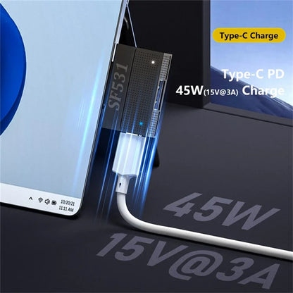 SF531 For Microsoft Surface Tablet Laptop USB3.1 Adapter 40-pin Converter Support Charging