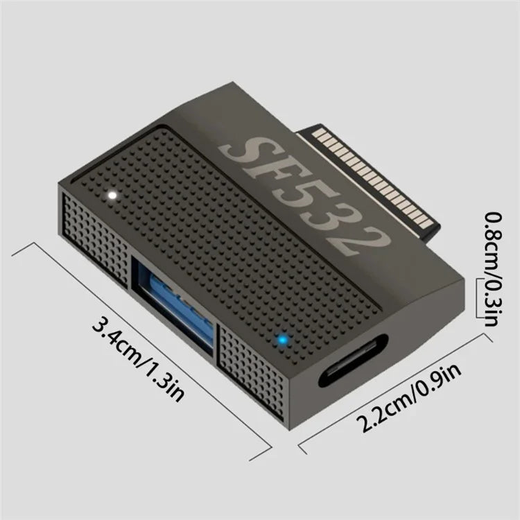 For Microsoft Surface Pro 9 / 8 / 7x / 6 / 5 / Go 2 / 3 Expansion Power Adapter Data Converter (SF532)