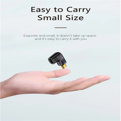 Angled 140W 5A Magnetic USB 4.0 Type-C Male to Female 40Gbps Data OTG Adapter