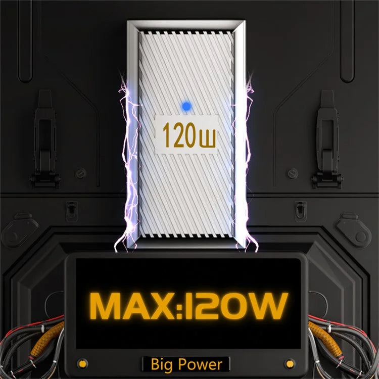 120W 10Gbps USB-A 3.1 Female to Type-C Male Up Angled OTG Adapter