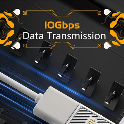 120W 10Gbps USB-A 3.1 Female to Type-C Male Up Angled OTG Adapter