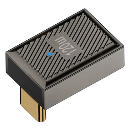 120W 10Gbps USB-A 3.1 Female to Type-C Male Up Angled OTG Adapter