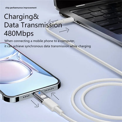 USB-C Adapter Type-C Male to iOS Female PD 35W Fast Charging Data Transfer Converter