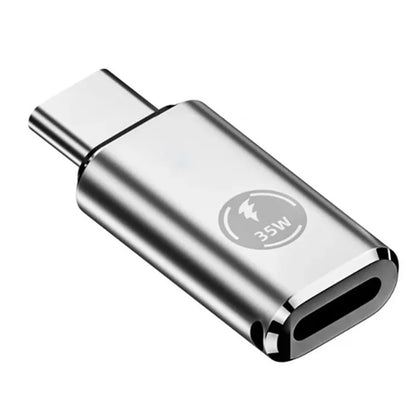 USB-C Adapter Type-C Male to iOS Female PD 35W Fast Charging Data Transfer Converter