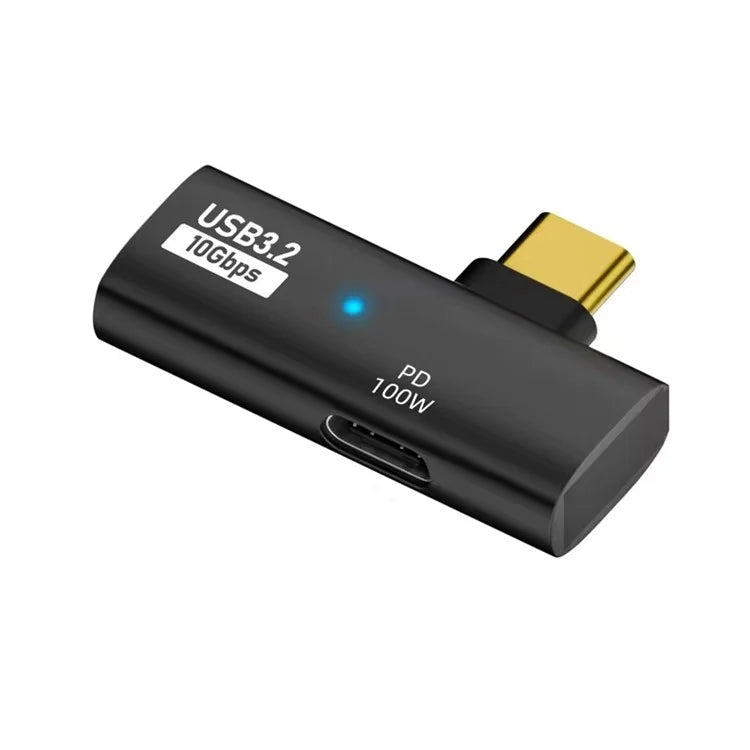 USB 3.2 Adapter Type-C to USB-A  /  USB-C Adapter 10Gbps OTG USB-C 2 to 1 Converter with PD 100W ChargeBlack