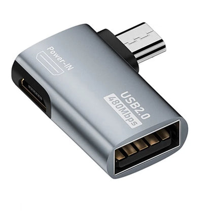 Micro USB Male to USB Female OTG Adapter Micro USB to USB-A + USB2.0 Charging Data Converter