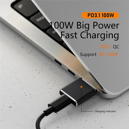 Compatible with MagSafe 3 USB-C Female to Magnetic PD 100W Charging Adapter for MacBook