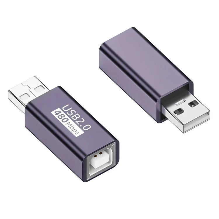USB-B Female to USB-A Male 480Mbps Adapter Converter Electric Piano Printer Connector