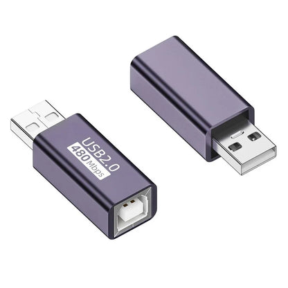 USB-B Female to USB-A Male 480Mbps Adapter Converter Electric Piano Printer Connector