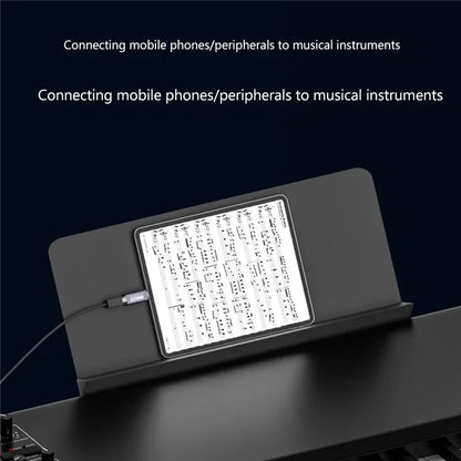 USB-B Female to USB-C Male Converter Adapter 480Mbps Data Transfer Connector for Electric Piano / Printer