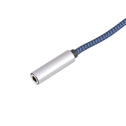 USB Male to 3.5mm Female Audio Adapter Nylon Braided Cord Stereo Sound AUX Adapter