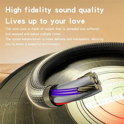 YESIDO YAU43 3.5mm Headphone Audio Cable Extension Cord 1m AUX Male to Male Wire