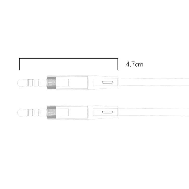 YESIDO YAU43 3.5mm Headphone Audio Cable Extension Cord 1m AUX Male to Male Wire