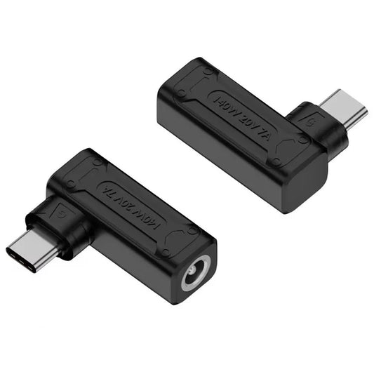 DC 5.5x2.1 Female to Type-C Male Mini Converter 140W Charging Adapter for Laptop