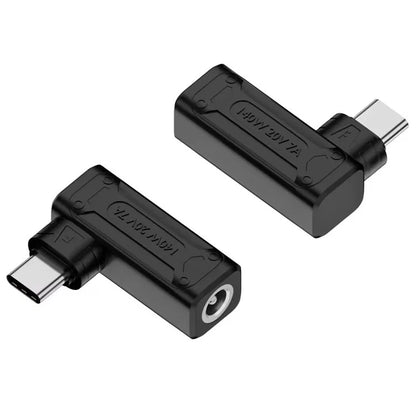 DC 5.5x2.5 Female to Type-C Male Extender for Laptop 140W Charging Adapter