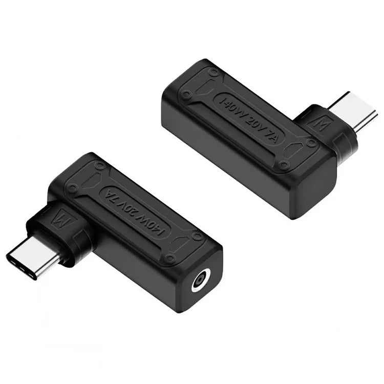 DC 4.5x0.6 Female to Type-C Male Converter 140W 5V / 9V / 20V Charging Adapter