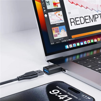 ACEFAST J1 USB-A to USB-C Extension Adapter Data Transfer Fast Charging Adapter