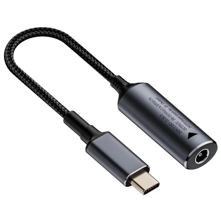 Laptop Type-C Power Adapter to DC 5.5x2.1mm Female Connector 140W Charger Plug