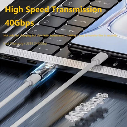 Type-C Male to 8 Pin Female 480Mbps PD 35W Fast Charging Adapter Support Data Transmission