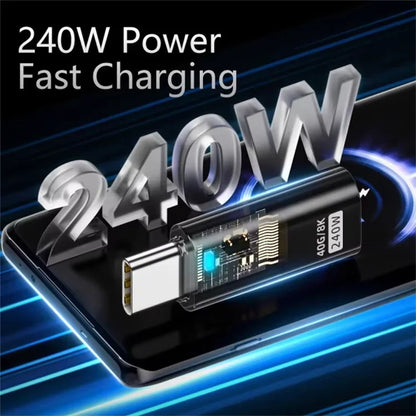 Type-C Male to 8 Pin Female 480Mbps PD 35W Fast Charging Adapter Support Data Transmission