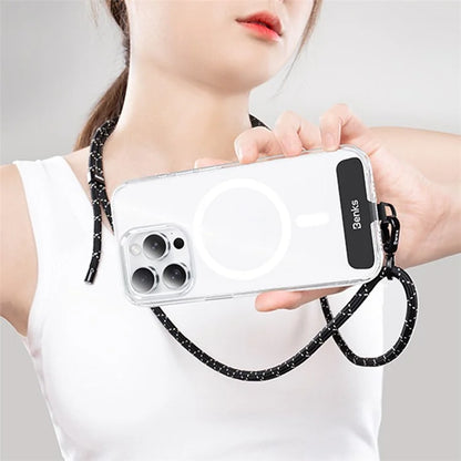 BENKS GS01 Adjustable Phone Lanyard Braided Crossbody Shoulder Strap with Tether Tab