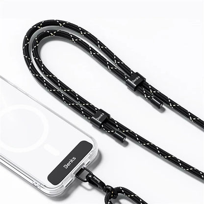 BENKS GS01 Adjustable Phone Lanyard Braided Crossbody Shoulder Strap with Tether Tab