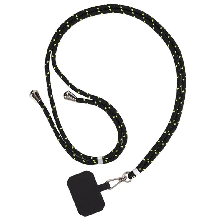 Nylon Phone Lanyard Adjustable Phone Neck Shoulder Strap with Tether Tab