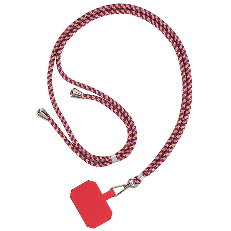 Nylon Phone Lanyard Adjustable Phone Neck Shoulder Strap with Tether Tab