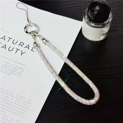 Phone Wrist Strap Shiny Rhinestone Decor Hand Strap Lanyard, Length: 25cm