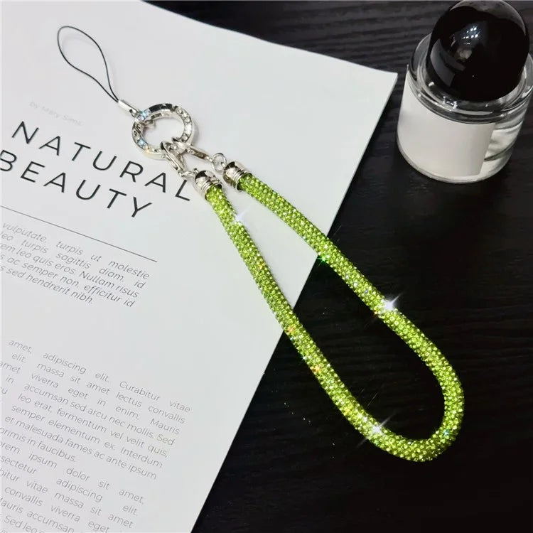 Phone Wrist Strap Shiny Rhinestone Decor Hand Strap Lanyard, Length: 25cm