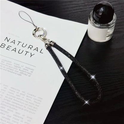 Phone Wrist Strap Shiny Rhinestone Decor Hand Strap Lanyard, Length: 25cm