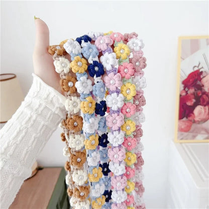 Phone Lanyard Cotton Rope Braided Daisy Flower Crossbody Strap, Length: 120cm