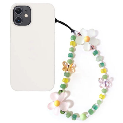 Beaded Phone Charm Strap Detachable Phone Anti-Lost Chain, Length: 16cm+5cm