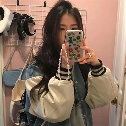 Beaded Phone Bracelet Strap Phone Lanyard Imitation Pearl Phone Charm, Length: 16cm+5cm